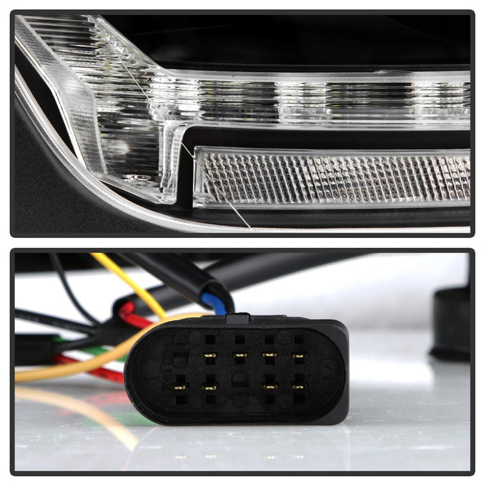 Sequential LED Turn Signal Lights Black Projector Headlights <br>13-19 Peterbilt 579 11-18 Peterbilt 589