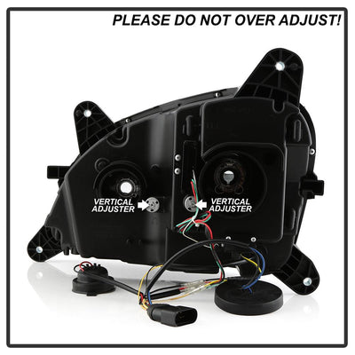 Sequential LED Turn Signal Lights Black Projector Headlights <br>13-19 Peterbilt 579 11-18 Peterbilt 589