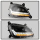 Sequential LED Turn Signal Lights Black Projector Headlights <br>13-19 Peterbilt 579 11-18 Peterbilt 589