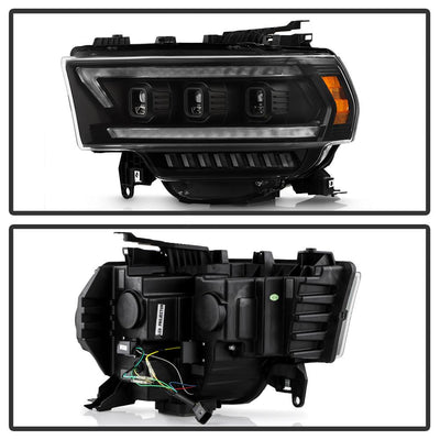 Black High Power LED Module ( Low Beam ) Equipped Headlights <br>19-22 Ram 2500 3500