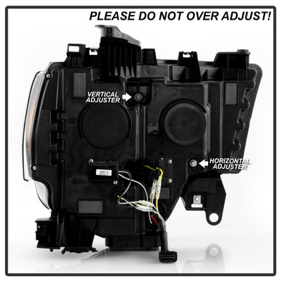 Black High Power LED Module ( Low Beam ) Equipped Headlights <br>19-22 Ram 2500 3500