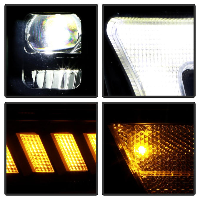 Black High Power LED Module ( Low Beam ) Equipped Headlights <br>19-22 Ram 2500 3500