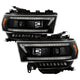 Sequential LED Turn Signal Lights Black Projector Headlights <br>19-22 Ram 2500 3500