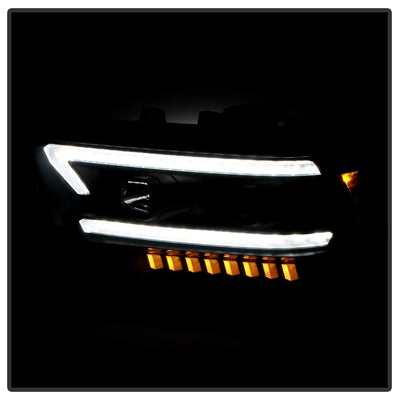 Sequential LED Turn Signal Lights Black Projector Headlights <br>19-22 Ram 2500 3500