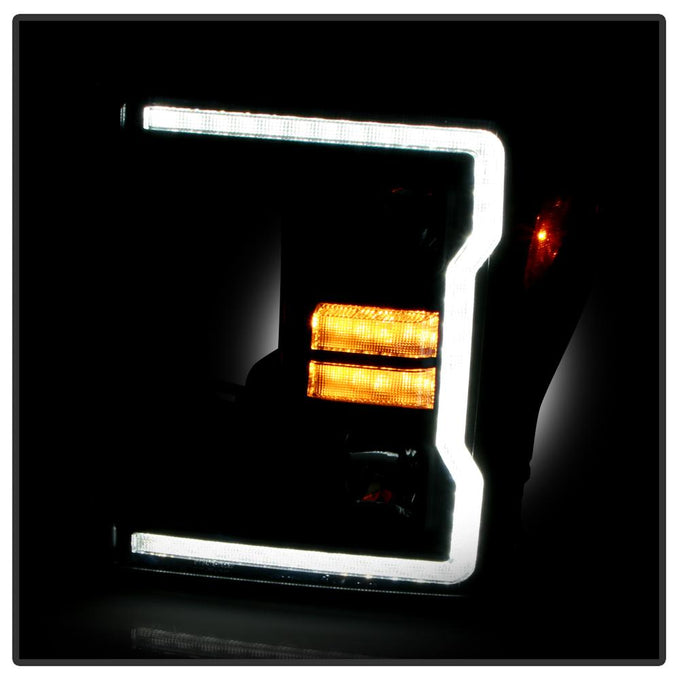 Sequential LED Turn Signal Lights Black Projector Headlights <br>20-22 Ford F-250 Super Duty F-350 Super Duty F-450 Super Duty