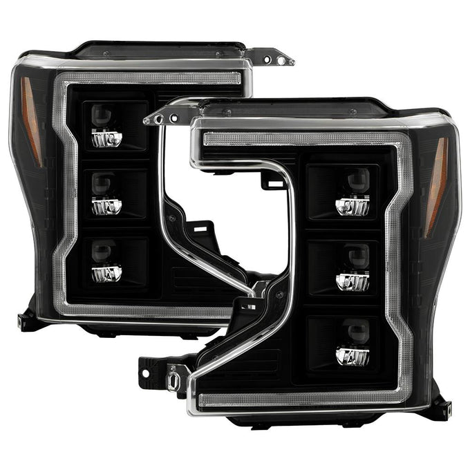 Black High Power LED Module ( Low Beam ) Equipped Headlights <br>20-22 Ford F-250 Super Duty F-350 Super Duty F-450 Super Duty