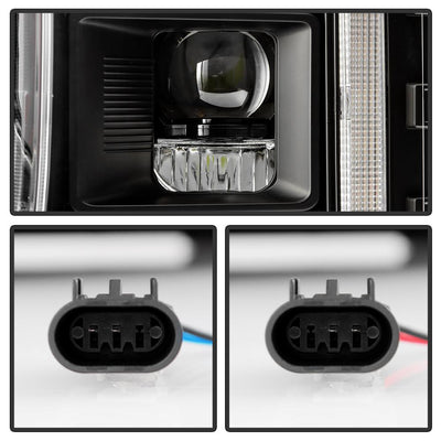 Black High Power LED Module ( Low Beam ) Equipped Headlights <br>20-22 Ford F-250 Super Duty F-350 Super Duty F-450 Super Duty