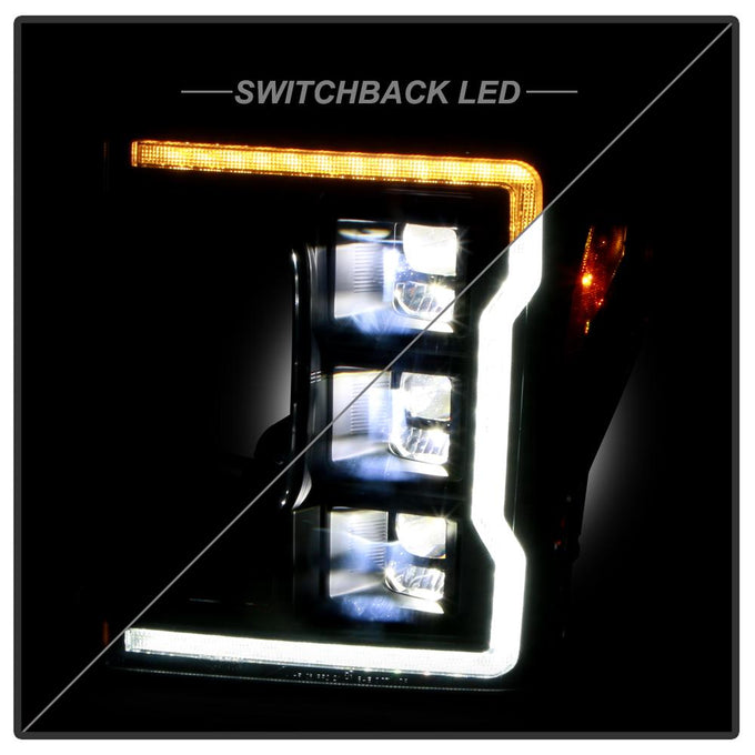 Black High Power LED Module ( Low Beam ) Equipped Headlights <br>20-22 Ford F-250 Super Duty F-350 Super Duty F-450 Super Duty