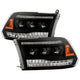 Version 2 Black High Power LED Module ( Low Beam ) Equipped Headlights <br>09-18 Ram 1500 2500 3500