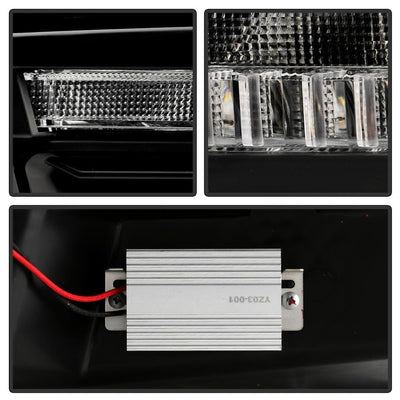 Version 2 Black High Power LED Module ( Low Beam ) Equipped Headlights <br>09-18 Ram 1500 2500 3500