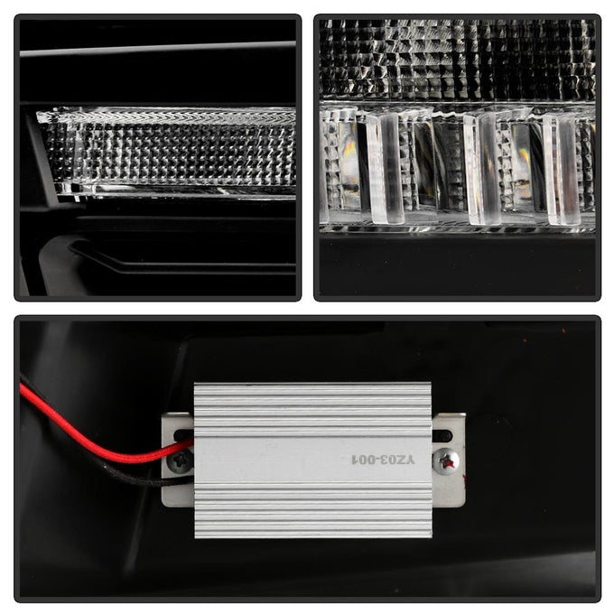 Version 2 Black High Power LED Module ( Low Beam ) Equipped Headlights <br>09-18 Ram 1500 2500 3500