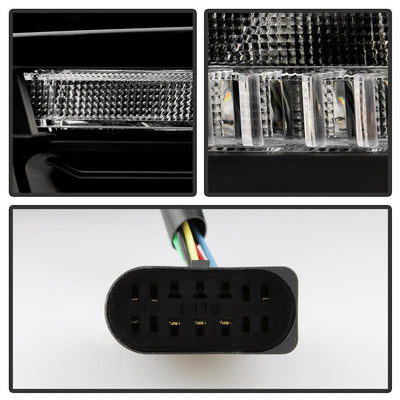 Black High Power LED Module (High Beam And Low Beam) Equipped Headlights <br>13-18 Ram 1500
