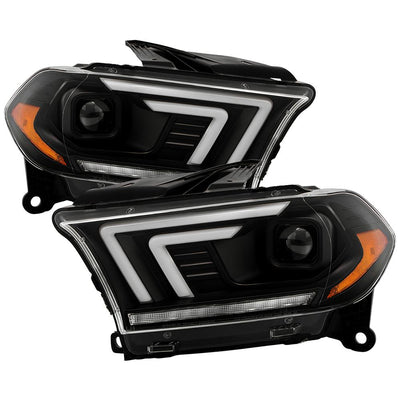 Sequential LED Turn Signal Lights Black Projector Headlights <br>11-13 Dodge Durango
