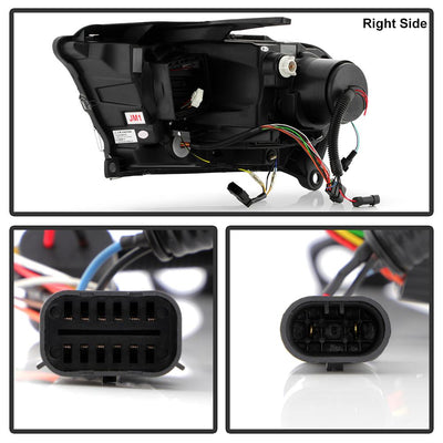 Sequential LED Turn Signal Lights Black Projector Headlights <br>11-13 Dodge Durango