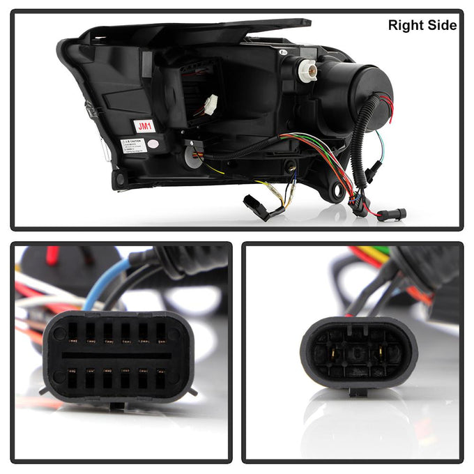 Sequential LED Turn Signal Lights Black Projector Headlights <br>11-13 Dodge Durango