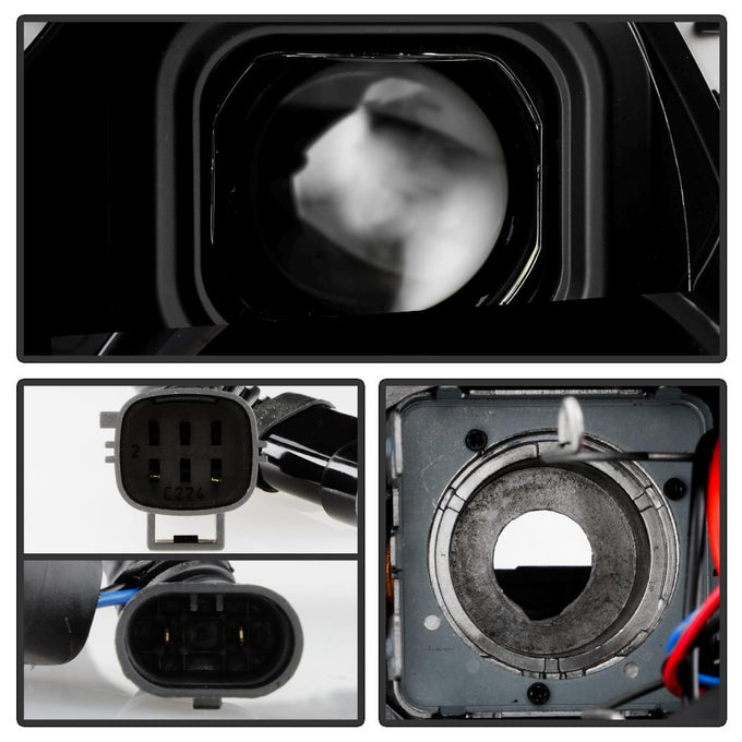 Sequential LED Turn Signal Lights Black Projector Headlights <br>11-13 Dodge Durango