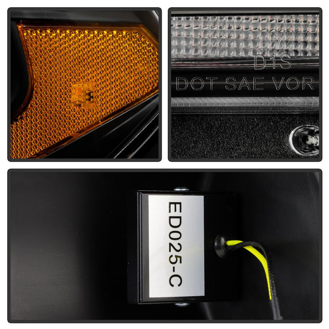 Sequential LED Turn Signal Lights Black Projector Headlights <br>11-13 Dodge Durango
