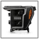 Sequential LED Turn Signal Lights Black Projector Headlights <br>20-21 Ford F-150