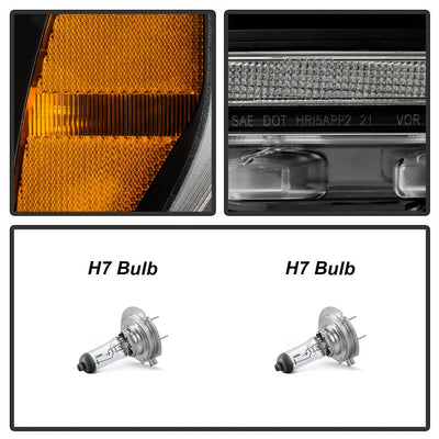 Sequential LED Turn Signal Lights Black Projector Headlights <br>20-21 Ford F-150