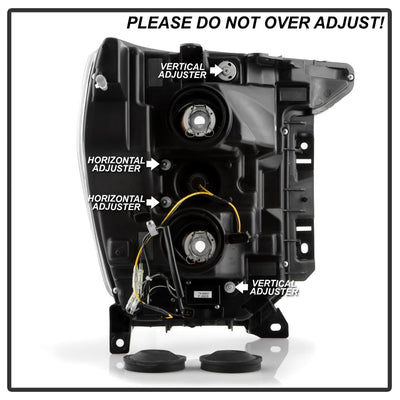 Sequential LED Turn Signal Lights Black Projector Headlights <br>20-21 Ford F-150