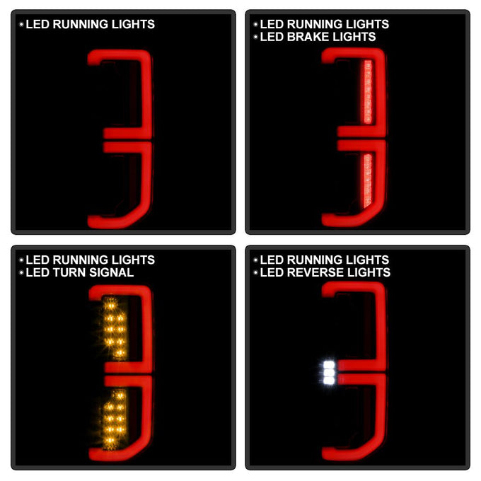 Black LED Tail Lights <br>21-23 Ford Bronco Sport Bronco
