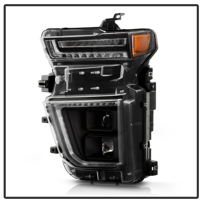 Sequential LED Turn Signal Lights Black Projector Headlights <br>20-23 Chevrolet Silverado 3500 HD Silverado 2500 HD