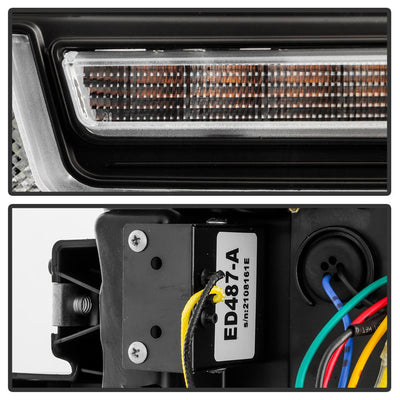Sequential LED Turn Signal Lights Black Projector Headlights <br>20-23 Chevrolet Silverado 3500 HD Silverado 2500 HD