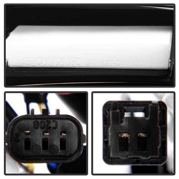 Black LED Tail Lights <br>16-19 Honda Civic