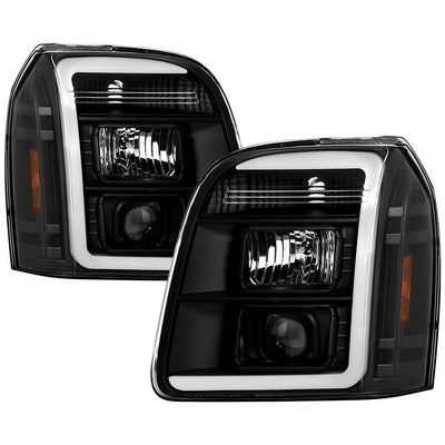 Black Version 2 High Power LED Module Headlights <br>07-14 GMC Yukon XL 1500 Yukon 07-13 GMC Yukon XL 2500