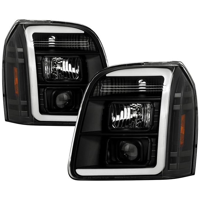 Black Version 2 High Power LED Module Headlights <br>07-14 GMC Yukon XL 1500 Yukon 07-13 GMC Yukon XL 2500