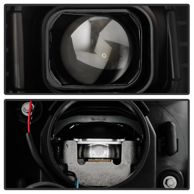 Black Version 2 High Power LED Module Headlights <br>07-14 GMC Yukon XL 1500 Yukon 07-13 GMC Yukon XL 2500