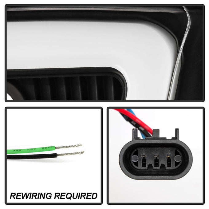 Black Version 2 High Power LED Module Headlights <br>07-14 GMC Yukon XL 1500 Yukon 07-13 GMC Yukon XL 2500
