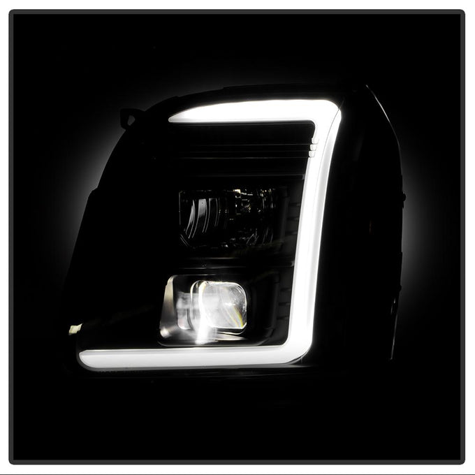 Black Version 2 High Power LED Module Headlights <br>07-14 GMC Yukon XL 1500 Yukon 07-13 GMC Yukon XL 2500