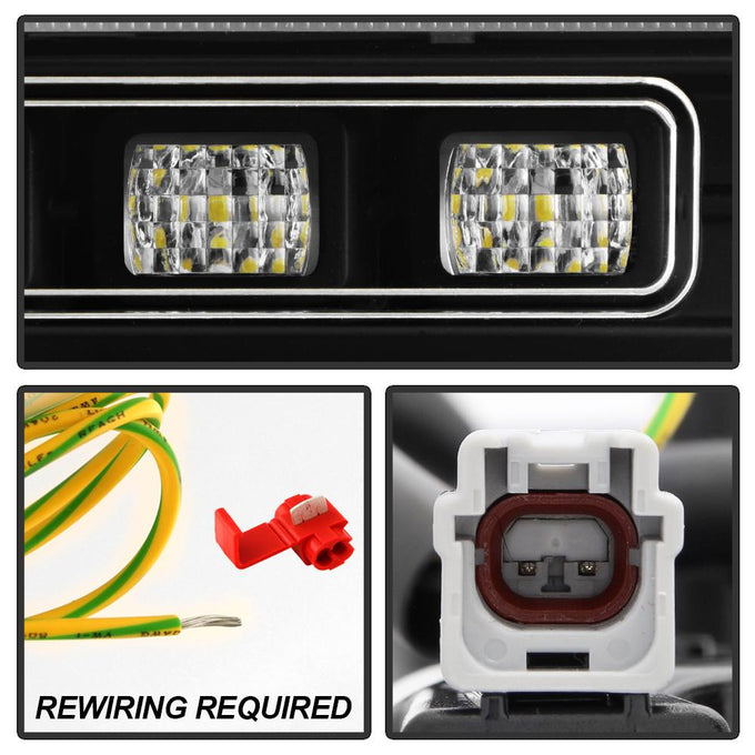 Black LED Rear Bumper Light With Fog Light <br>22-24 Subaru BRZ 22-24 Toyota GR86