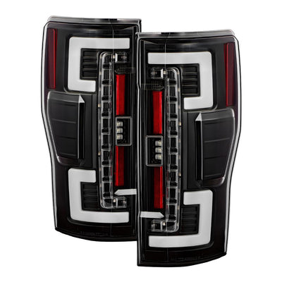 Black Set LED Tail Lights <br>17-18 Ford F-250 Super Duty