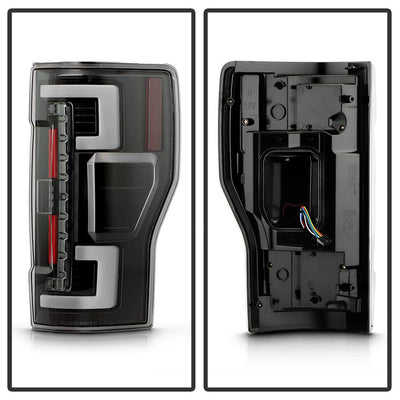 Black Set LED Tail Lights <br>17-18 Ford F-250 Super Duty