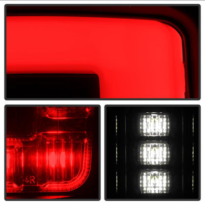 Black Set LED Tail Lights <br>17-18 Ford F-250 Super Duty