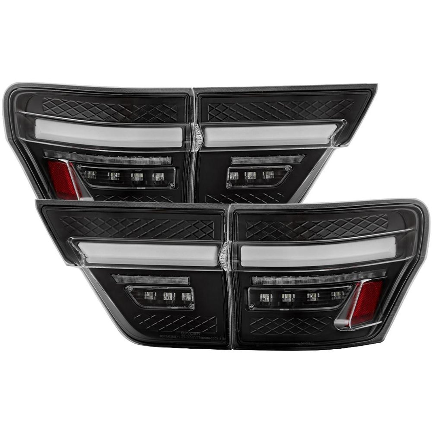 Black LED Tail Lights <br>11-13 Jeep Grand Cherokee