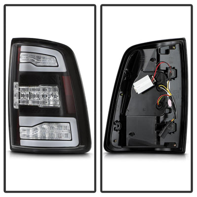 Black Factory Incandescent Bulb Tail Lights Model Only <br>19-24 Ram 3500 20-24 Ram 2500