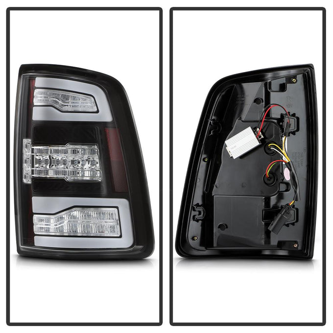 Black Factory Incandescent Bulb Tail Lights Model Only <br>19-24 Ram 3500 20-24 Ram 2500