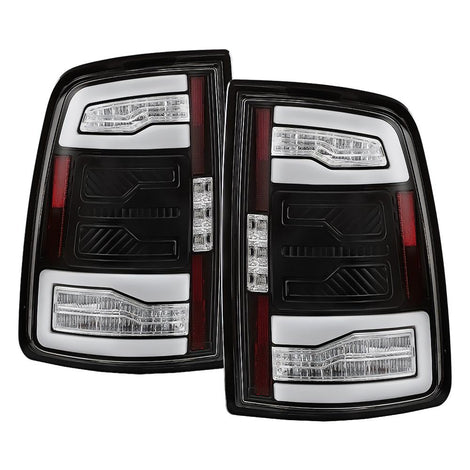 Black Factory LED Tail Lights Model With Blind Spot Module Model Only <br>19-24 Ram 2500 3500