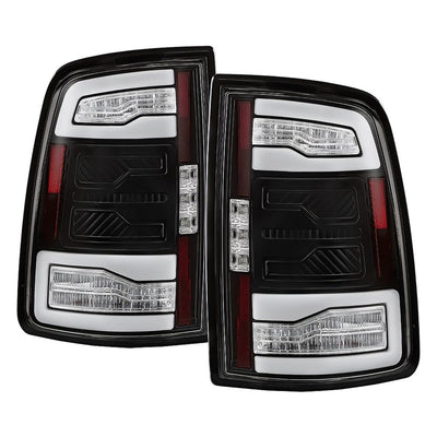 Black Factory LED Tail Lights Model With Blind Spot Module Model Only <br>19-24 Ram 2500 3500