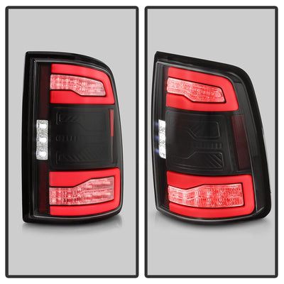 Black Factory LED Tail Lights Model With Blind Spot Module Model Only <br>19-24 Ram 2500 3500