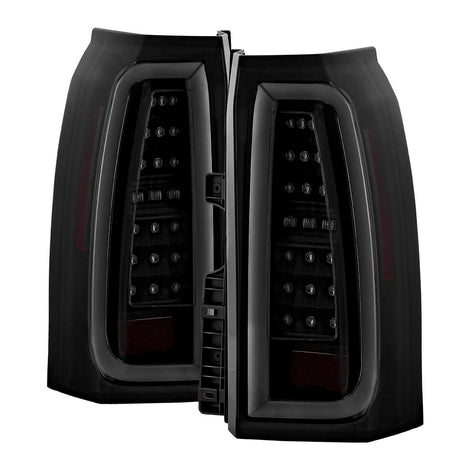 Black Smoke Light Bar LED Tail Lights <br>15-20 Chevrolet Suburban Tahoe