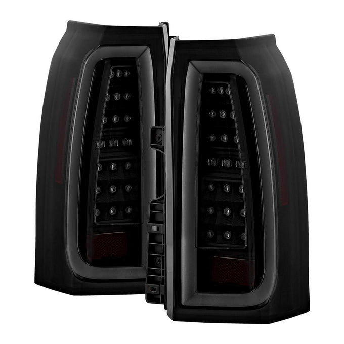 Black Smoke Light Bar LED Tail Lights <br>15-20 Chevrolet Suburban Tahoe
