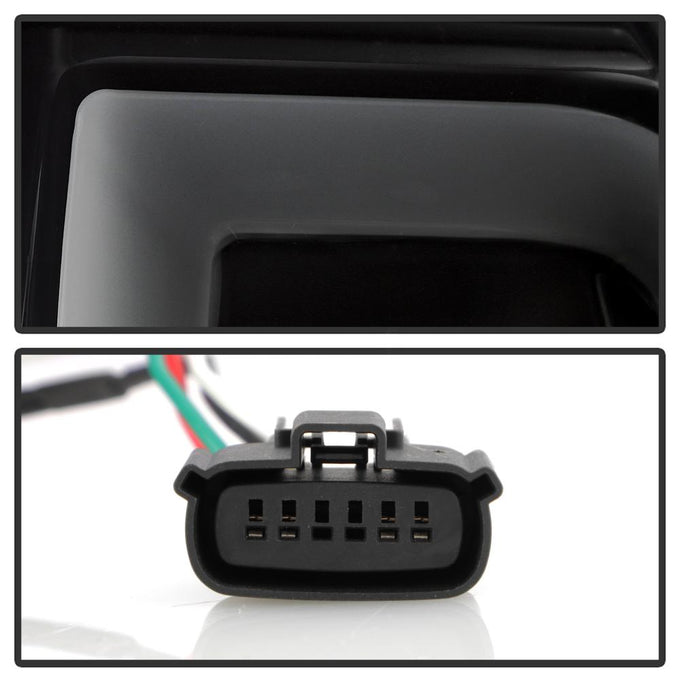 Black Smoke Light Bar LED Tail Lights <br>15-20 Chevrolet Suburban Tahoe