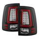Black Red Light Bar LED Tail Lights <br>09-18 Dodge Ram 1500 2500 3500, 2019 Ram 1500 Classic