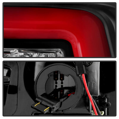 Black Red Light Bar LED Tail Lights <br>09-18 Dodge Ram 1500 2500 3500, 2019 Ram 1500 Classic