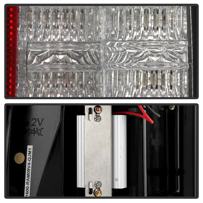 Black Red Light Bar LED Tail Lights <br>09-18 Dodge Ram 1500 2500 3500, 2019 Ram 1500 Classic