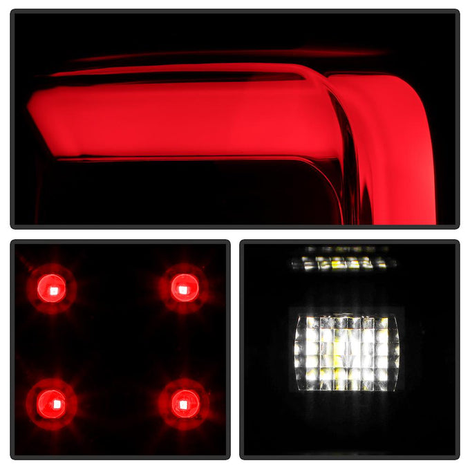 Black Styleside Version 2 LED Tail Lights <br>04-08 Ford F-150